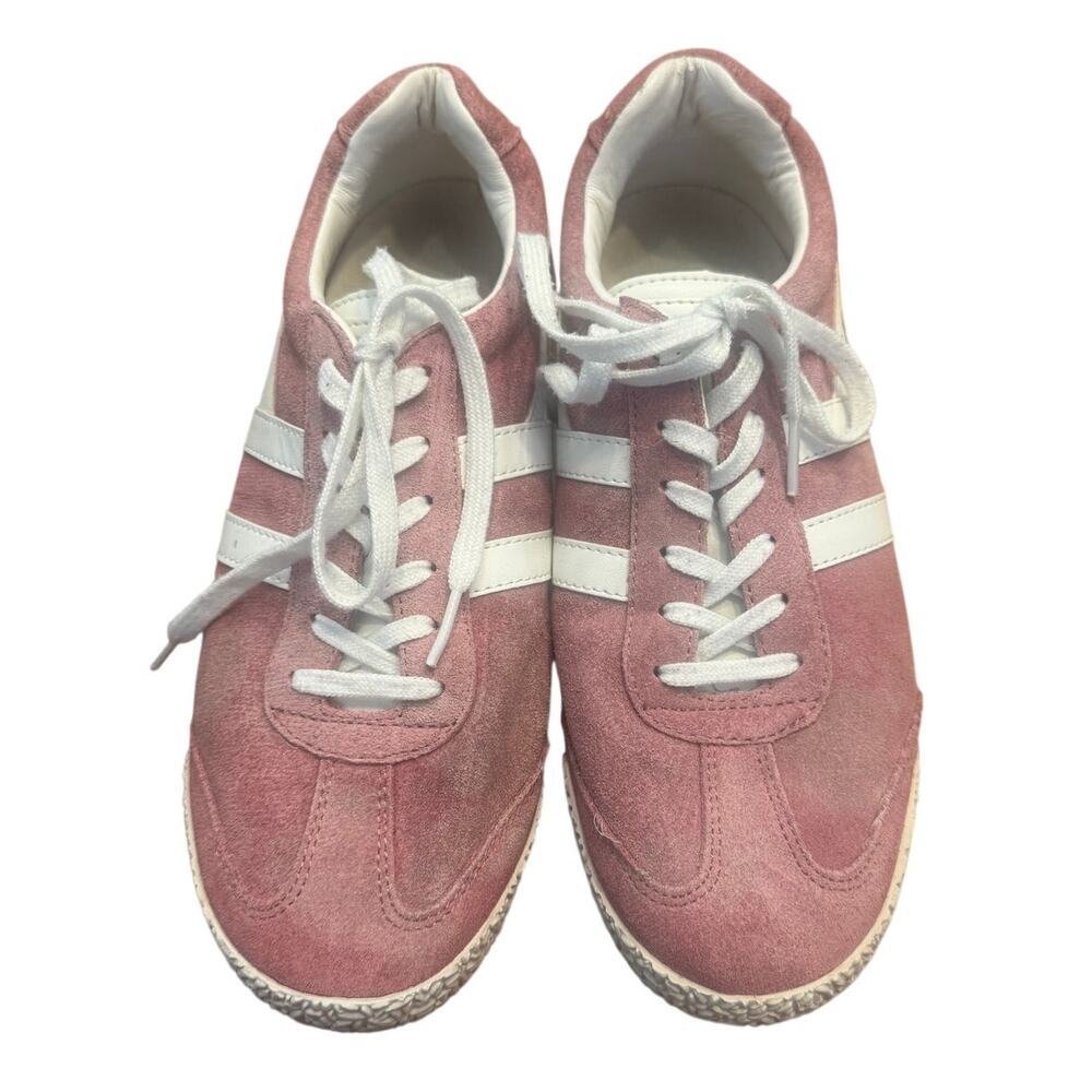 Gola Harrier Suede Sneakers Pink White Retro Trainers Women’s US 8 EU 39